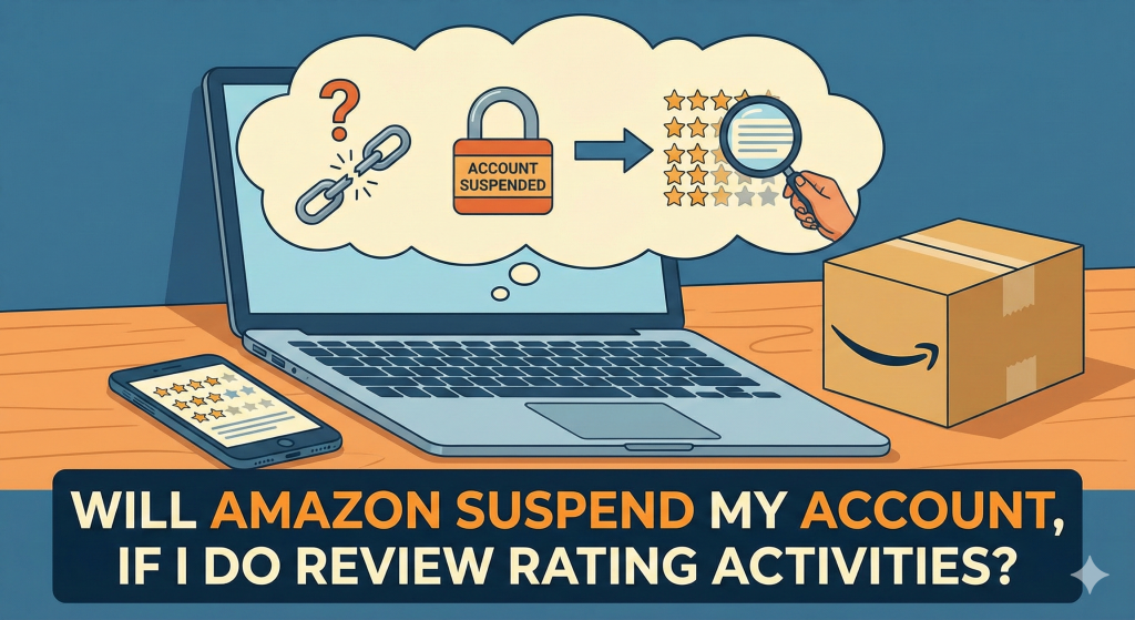 Will amazon suspend my account, if i do the reviews ratting activities ?